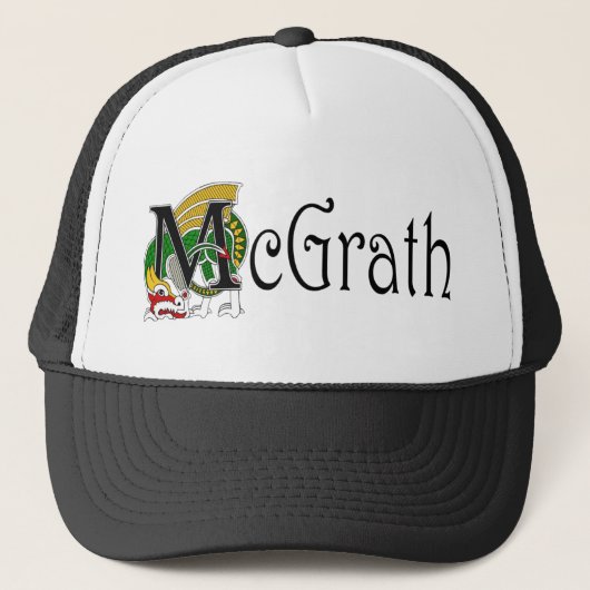 McGrath keltische Drache-Kappe Truckerkappe (Vorderseite)