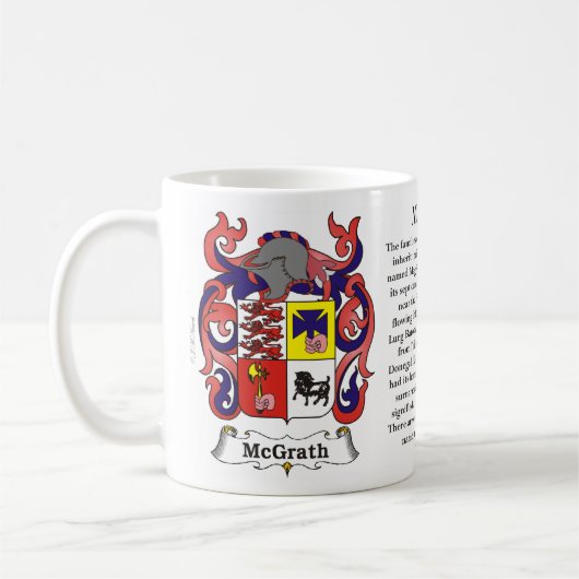 McGrath, Ursprung, Bedeutung und das Wappen Kaffeetasse (Links)