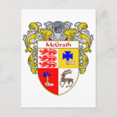 McGrath-Wappen (mantled) Postkarte (Vorderseite)