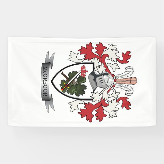 McGregor Familienwappen-Wappen Banner (Horizontal)