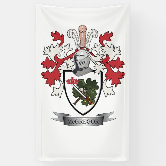 McGregor Familienwappen-Wappen Banner (Vertikal)