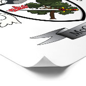 McGregor-Familienwappen-Wappen Poster (Ecke)