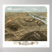 McGregor, IA Panoramic Map - 1869 Poster (Vorne)