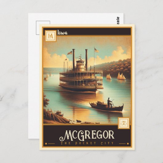McGregor, Iowa | VINTAG Postkarte (Vorne/Hinten)
