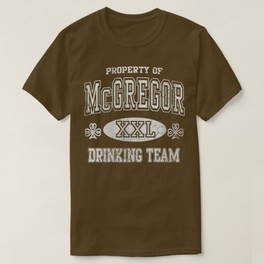 McGregor Irish Drinking Team St Patricks Day T-Shirt (Design vorne)