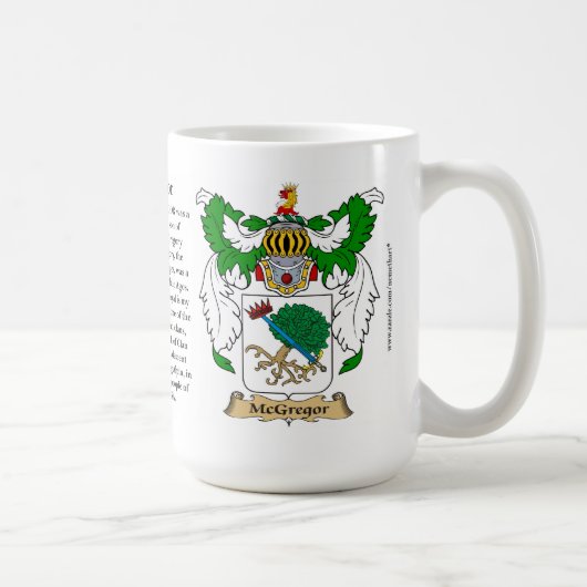 McGregor nennen, der Ursprung, die Bedeutung und Kaffeetasse (Rechts)