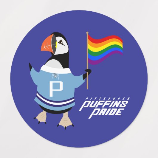 McGuffin Puffin Pride Etiketten (Design 2)