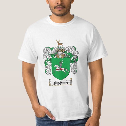 Mcguire Familienwappen - Mcguire Wappen T-Shirt (Vorderseite)