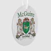 McGuire Familienwappen-Verzierung Ornament (Vorderseite)