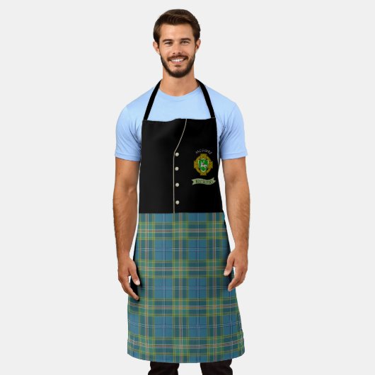 McGuire Irish Shield & Tartan Personalisiert Kilt Schürze (Getragen)