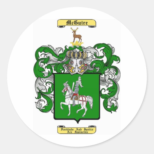 McGuire Runder Aufkleber (Vorderseite)