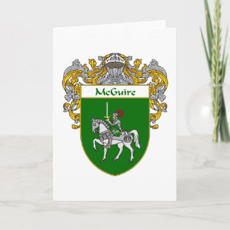 McGuire-Wappen (mantled) Feiertagskarte
