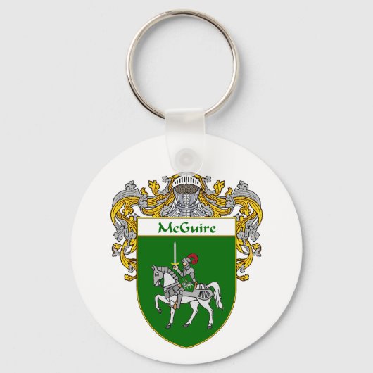 McGuire-Wappen (mantled) Schlüsselanhänger (Vorderseite)