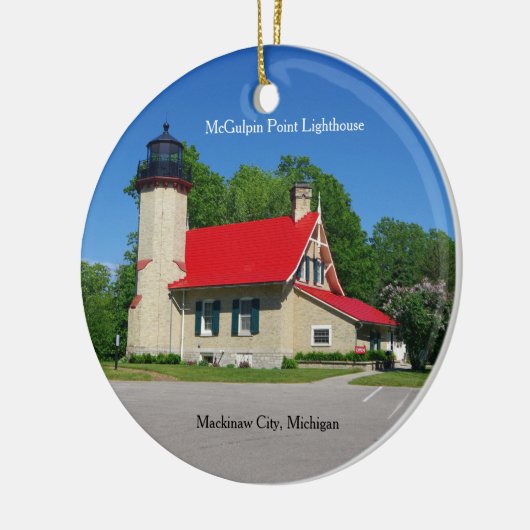McGulpin Point Lighthouse 2019 Keramik Ornament (Links)