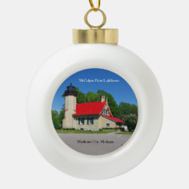 McGulpin Point Lighthouse Ballverzierung Keramik Kugel-Ornament