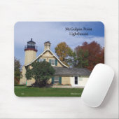 McGulpin Point Lighthouse fallmousepad Mousepad (Mit Mouse)