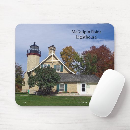 McGulpin Point Lighthouse fallmousepad Mousepad (Mit Mouse)