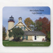 McGulpin Point Lighthouse fallmousepad Mousepad (Vorne)