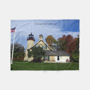 McGulpin Point Lighthouse Fleece Blanket