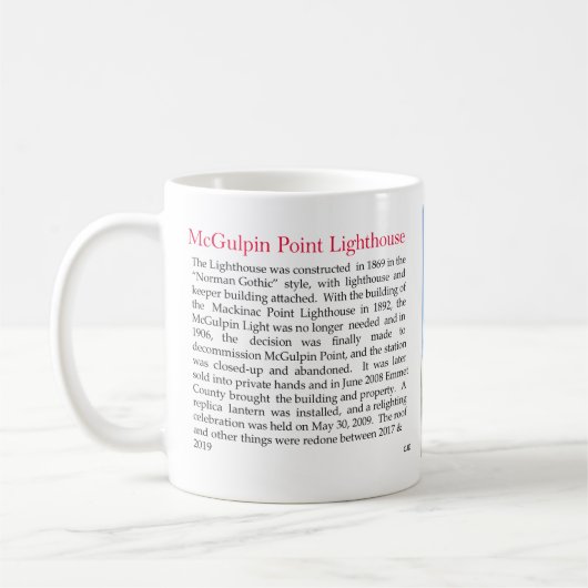 McGulpin Point Lighthouse-Tasse Kaffeetasse (Links)