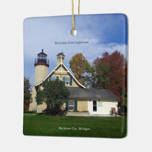 McGulpin Point Ligthouse Keramikornament (Links)