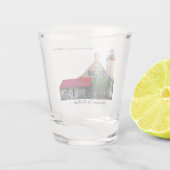 McGulpin Punkt-Leuchtturm-Schnapsglas Schnapsglas (Rückseite)