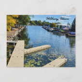 McHenry, Illinois Fox River Postkarte (Vorderseite)