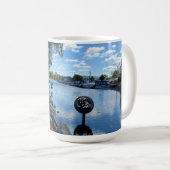 McHenry, Illinois | Fox River Walkway Kaffeetasse (VorderseiteRechts)