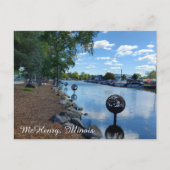 McHenry, Illinois | Fox River Walkway Postkarte (Vorderseite)