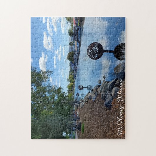 McHenry, Illinois | Fox River Walkway Puzzle (Vertikal)