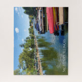 McHenry, Illinois River Walkway am Fox River Puzzle (Vertikal)