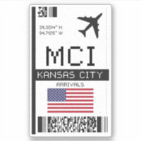 MCI Kansas City, Missouri Boarding Pass - Flughafe