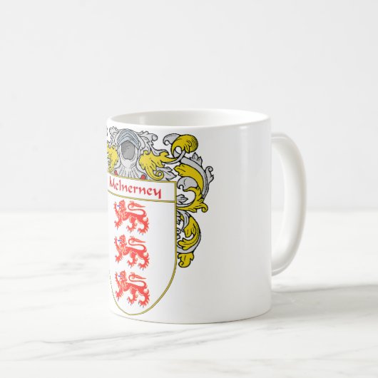 McInerney Wappen (überzogen) Kaffeetasse (VorderseiteRechts)