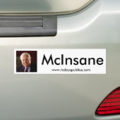 McInsane - John McCain Autoaufkleber (Auf Auto)
