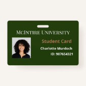 McIntire University Student ID Ausweis (Vorderseite)