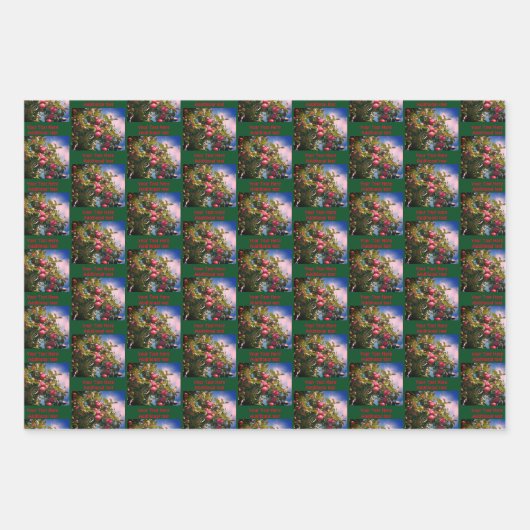 McIntosh Äpfel auf Baumart Personalisiert Geschenkpapier Set (Vorderseite)