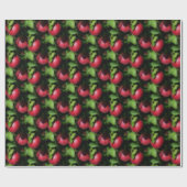 McIntosh Äpfel im Baummuster Geschenkpapier (Flach)
