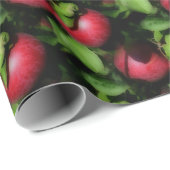 McIntosh Äpfel im Baummuster Geschenkpapier (Rolleneckpunkt)