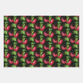 McIntosh Äpfel im Baummuster Geschenkpapier Set (Vorderseite 3)