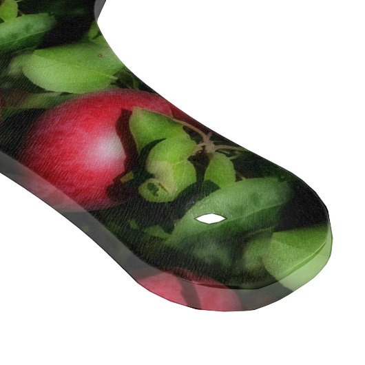 McIntosh Äpfel im Baummuster Schneidebrett (Ecke)