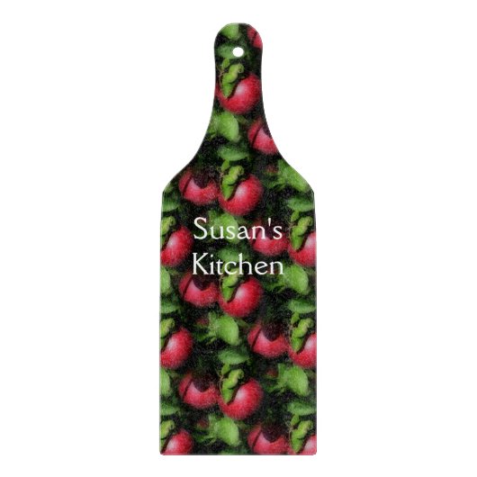 McIntosh Äpfel im Baummuster Schneidebrett (Vorderseite)