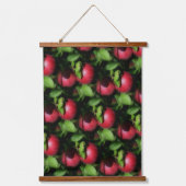 McIntosh Äpfel im Baummuster Wandteppich Mit Holzrahmen (Vorderseite)