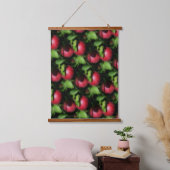 McIntosh Äpfel im Baummuster Wandteppich Mit Holzrahmen (Schlafzimmer)