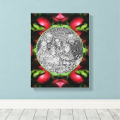 McIntosh Apfel Rahmen erstellen Sie Ihr eigenes Fo Leinwanddruck (Insitu (Holzboden))