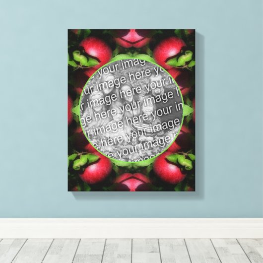 McIntosh Apfel Rahmen erstellen Sie Ihr eigenes Fo Leinwanddruck (Insitu (Holzboden))