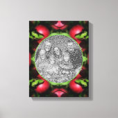 McIntosh Apfel Rahmen erstellen Sie Ihr eigenes Fo Leinwanddruck (Vorderseite)