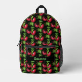 McIntosh Apples Nature Pattern Personalisiert Bedruckter Rucksack (Vorderseite)