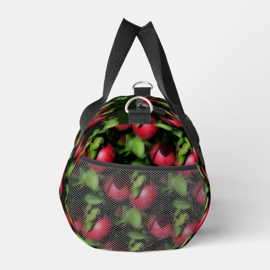 McIntosh Apples Nature Pattern Personalisiert Duffle Bag (Rechts)