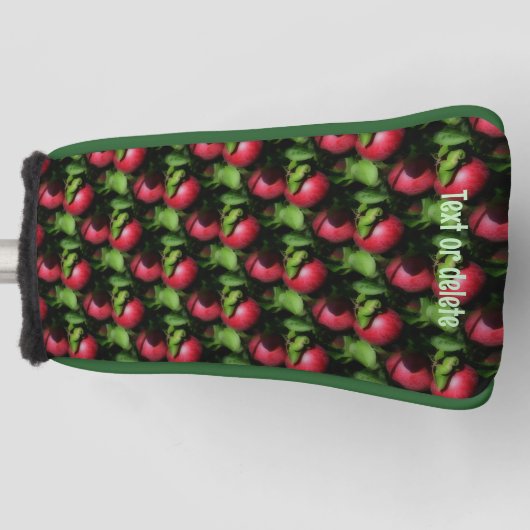McIntosh Apples Nature Pattern Personalisiert Golf Headcover (Vorderseite)