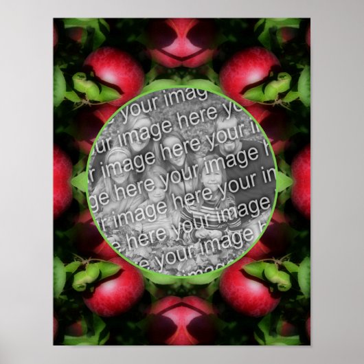 McIntosh Apples Naturrahmen kreieren Ihr eigenes F Poster (Vorne)
